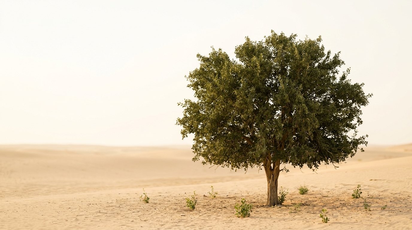شجرة أراك في بيئتها الطبيعية
